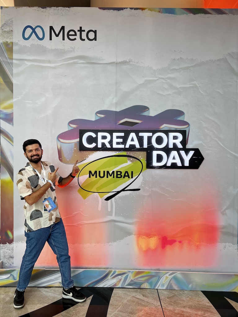 Mehul Hingu at META CREATOR DAY
